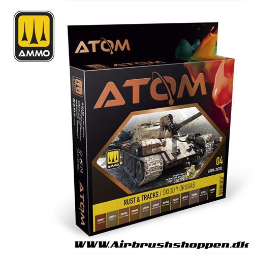 ATOM - 20703  Rust & Tracks Colors Set 12 x 20ml